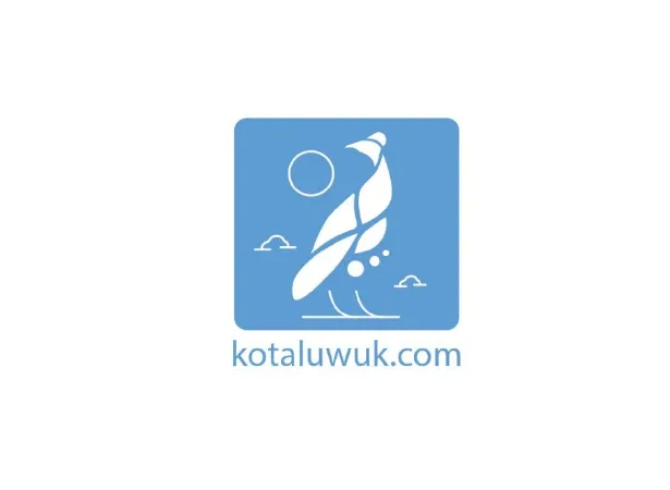 Logo utama berwarna biru langit