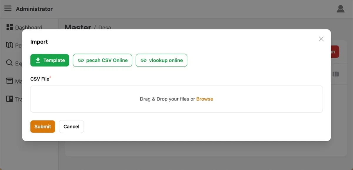 Data import feature